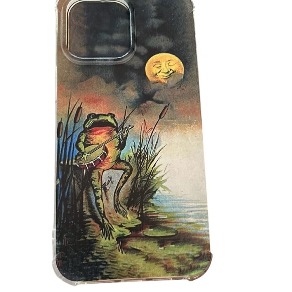 Trippy Frog Playing Guitar‎ Case Compatible with iPhone 14 Pro Max. NWT